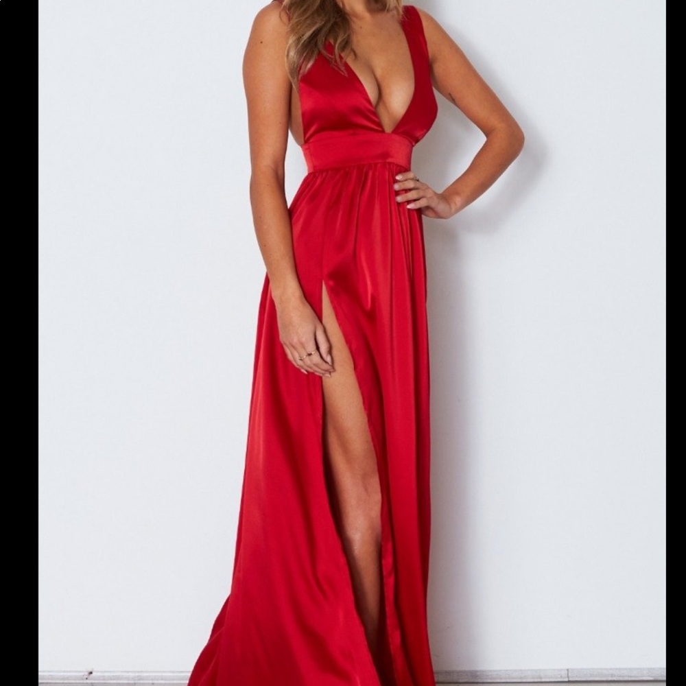 red dress